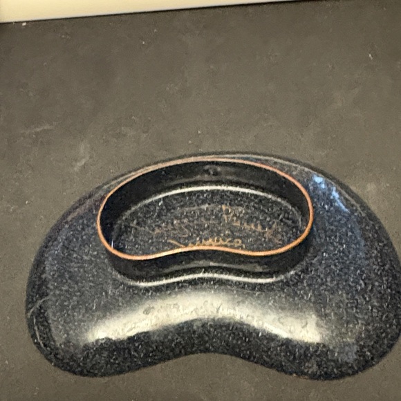 Abstract  Rare Vintage Rare Miguel Pineda Enamel On Copper Dish - Picture 5 of 6